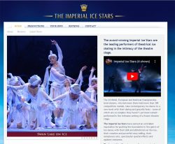 A Screen Shot of the Official Imperial Ice Stars website