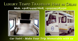 Sofa Tempo Traveller on Rent in Delhi