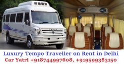 Maharaja seater Tempo Traveller hire in Delhi