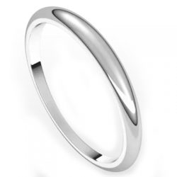 Round Tapered Men’s Wedding Band with a Simple and Sophisticated Design