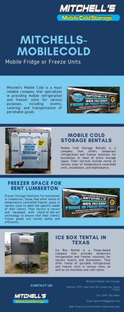 Mitchells-Mobilecold – Best for Mobile Fridge or Freeze Units