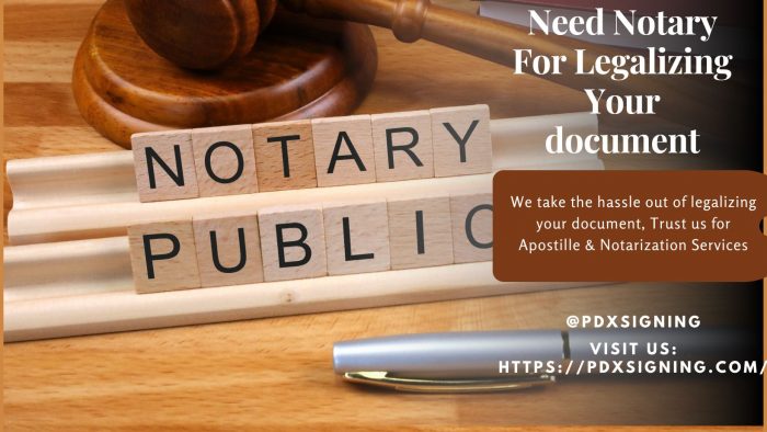 Need notary for legalizing your document
