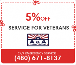 5% OFF Service for Veterans