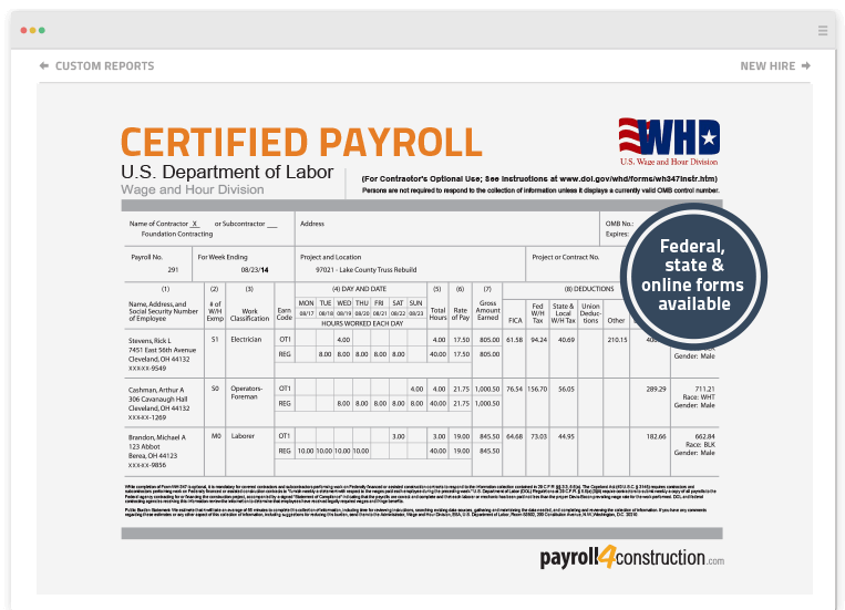 Payroll Reporting Simplified! | Payroll4Construction
