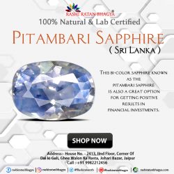Buy Sri Lanka Pitambari Sapphire Gemstone online at wholesale price