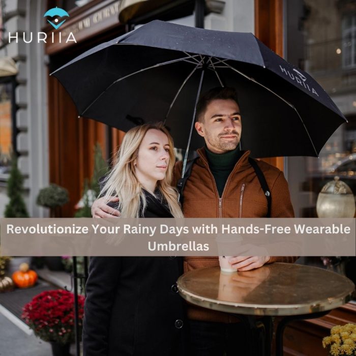 Revolutionize Your Rainy Days with Hands-Free Wearable Umbrellas