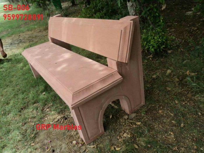 Red Sandstone garden bench
