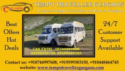 Comfortable 9 seater Tempo Traveller on Rent