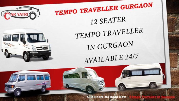 12 seater Tempo Traveller on Rent in Gurgaon