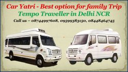 comfortable tempo traveller on rent in delhi