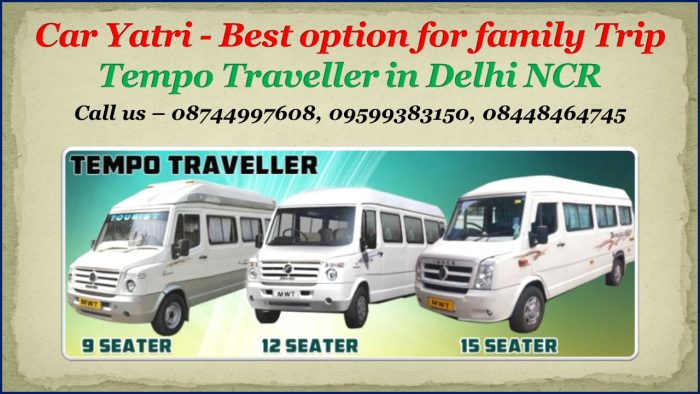 Tempo Traveller on Rent services in Noida