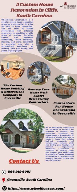 The Best Custom Home Renovation Contractors In Cliffs, SC