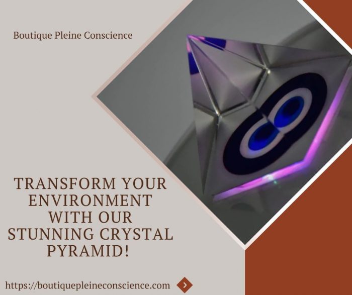Transform Your Environment With Our Stunning Crystal Pyramid!
