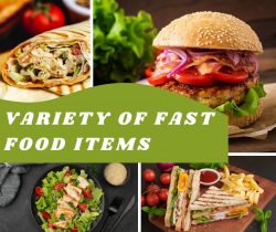 Variety Of Fast Food Items