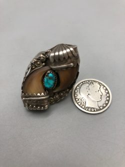 Vintage Turquoise and Claw Ring
