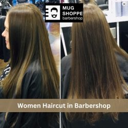 Women Haircut in Barbershop Denver