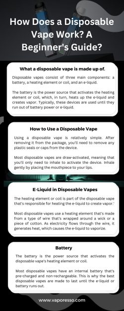 How Does a Disposable Vape Work? A Beginner’s Guide?