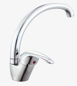 chrome modern single handle zinc alloy faucet kitchen faucet