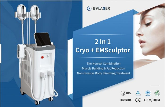 Cryo + EMS body slimming machine