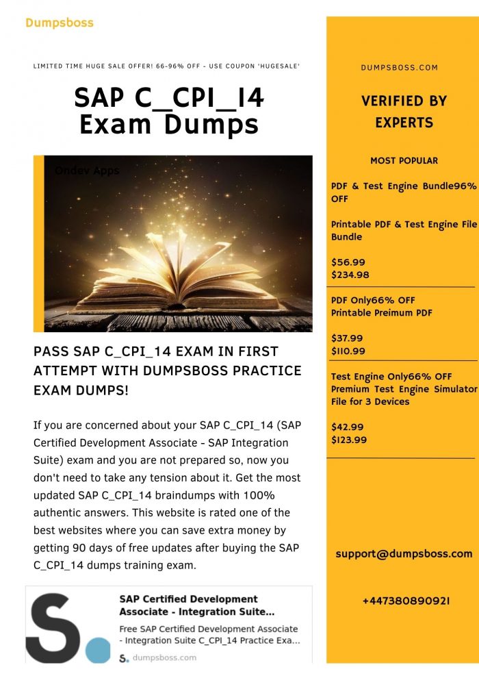 Pass the SAP C_CPI_14 Exam with Confidence Using Our Reliable Dumps