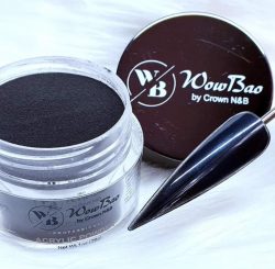 102 Black WowBao Acrylic Powder- WowBao Nails