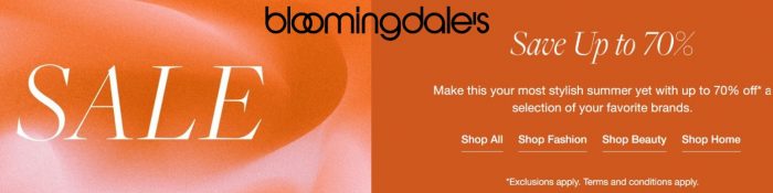 Get Up to 70% Off on top brands with Bloomingdale’s UAE Coupon Code