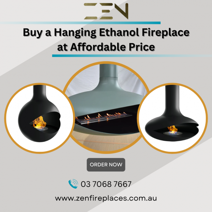 Buy a hanging ethanol fireplace at Affordable Price – Zen Fireplaces