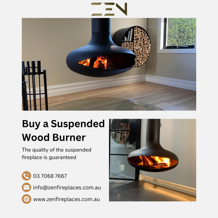 Buy a Suspended Wood Burner – Zen Fireplaces
