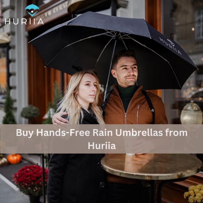 Buy Hands-Free Rain Umbrellas from Huriia