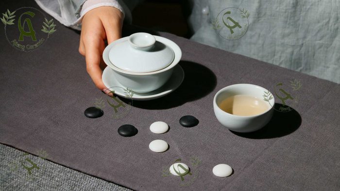 Chinese Ceramic Gaiwan Teaset–Porcelain Tea Sets-Ruyao Gaiwan
