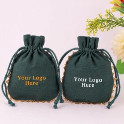Enhance Your Brand with Designer Cotton Jewelry Packaging Pouches With Custom Logo