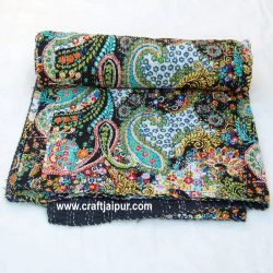 Buy Black Queen Bedspread Online – CraftJaipur
