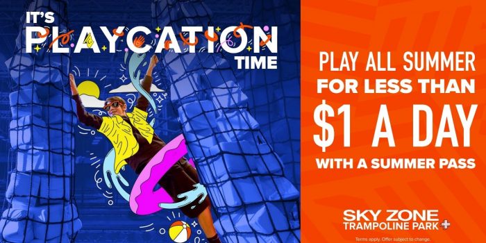 Enjoy Your Summer at the Fullest with Sky Zone for Less Than $1 Each Day