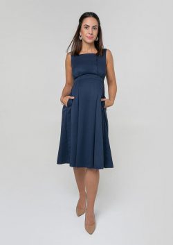 Shop a Maternity Blue Dress Online Form Marion Maternity