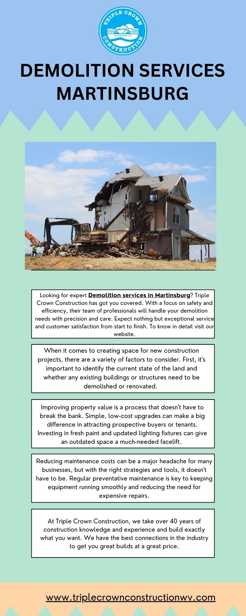 Find Out The Best Demolition Services in Martinsburg!