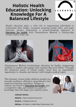 Holistic Health Education: Unlocking Knowledge For A Balanced Lifestyle