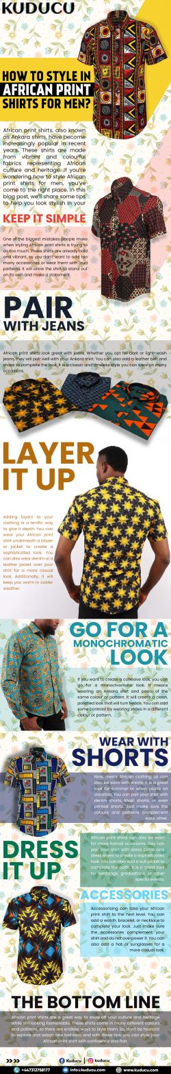 How to Style in African Print Shirts for Men?