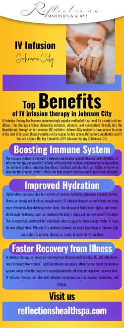 Top benefits of IV infusion therapy in Johnson City
