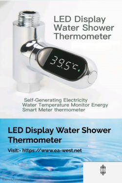 Upgrade Your Shower Experience with Ea-west’s LED Display Water Shower Thermometer!