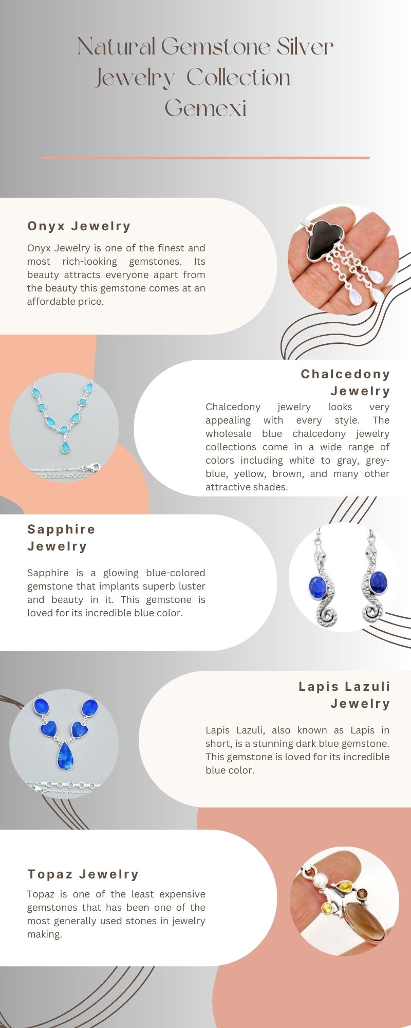 Natural Gemstone Silver Jewelry Collection | Gemexi