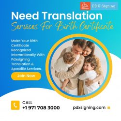 Need Translation Services for birth certificate
