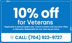 10% OFF For Veterans