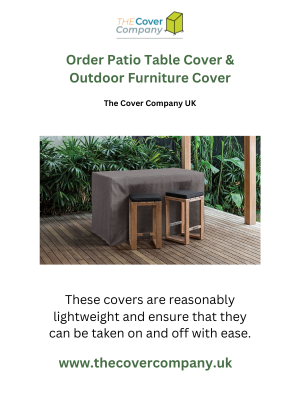 Order Patio Table Cover & Outdoor Furniture Cover | The Cover Company UK