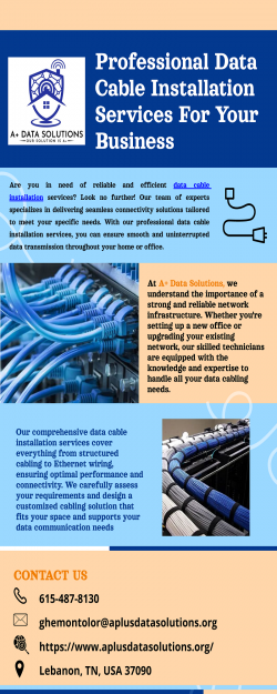 Professional Data Cable Installation Services For Your Business