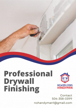 Professional Drywall Finishing – New Orleans Handyman
