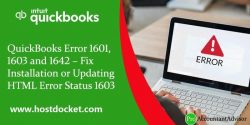 How to Resolve QuickBooks Error 1601, 1603 and 1642?