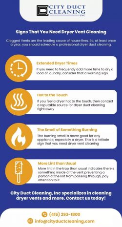 Signs That You Need Dryer Vent Cleaning