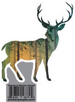 Smoky Woods Deer Sticker- Sticker People