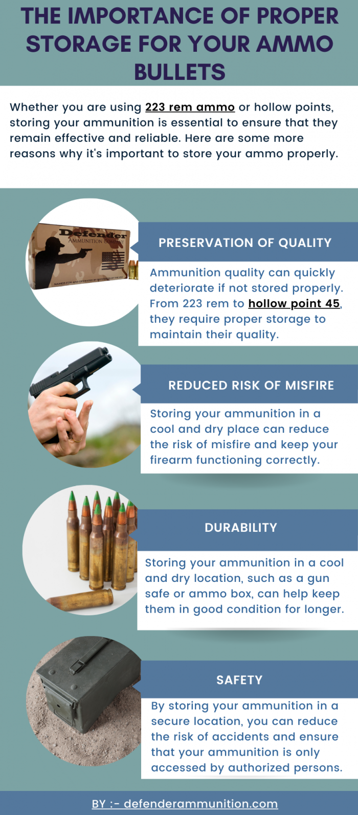 The Importance of Proper Storage for Your Ammo Bullets