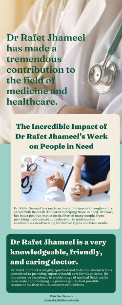 The Incredible Impact of Dr Rafet Jhameel’s Work on People in Need